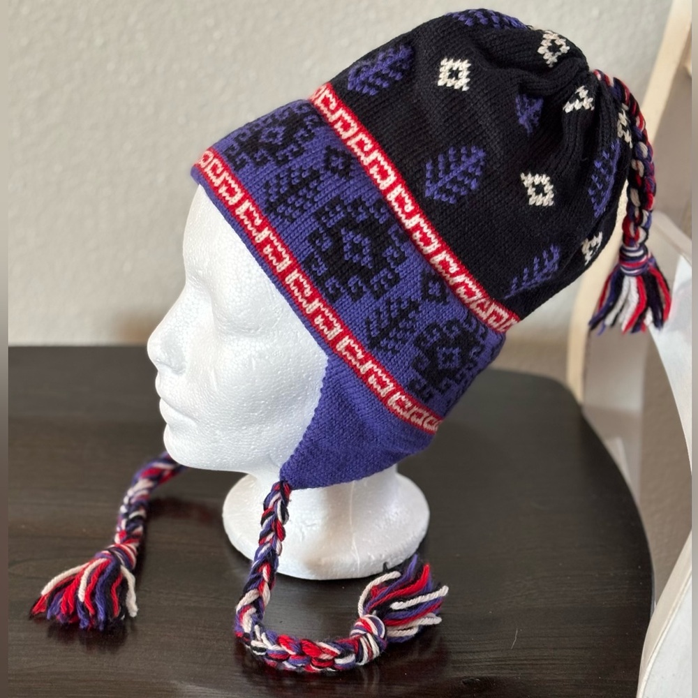 Mountain Ladies & Ewe Handcrafted Ladies Wool Knit Ski Hat Beanie OS